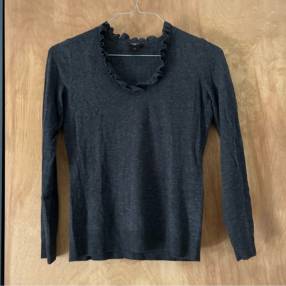 NWOT Grey Ann Taylor Sweater with Ruffled Collar